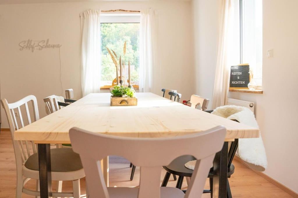 Schlaf-Scheune Auf Islandpferdehof Im Gruenen Steinau an der Straße Exterior foto